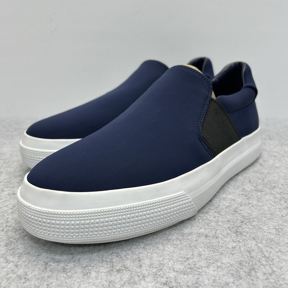 Vince Women's Torin Fabric Neoprene Sneakers Size 8.5M Slip On Navy Blue Comfort - Picture 1 of 11